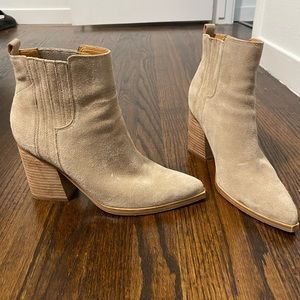 Chic block booties! Barely worn!